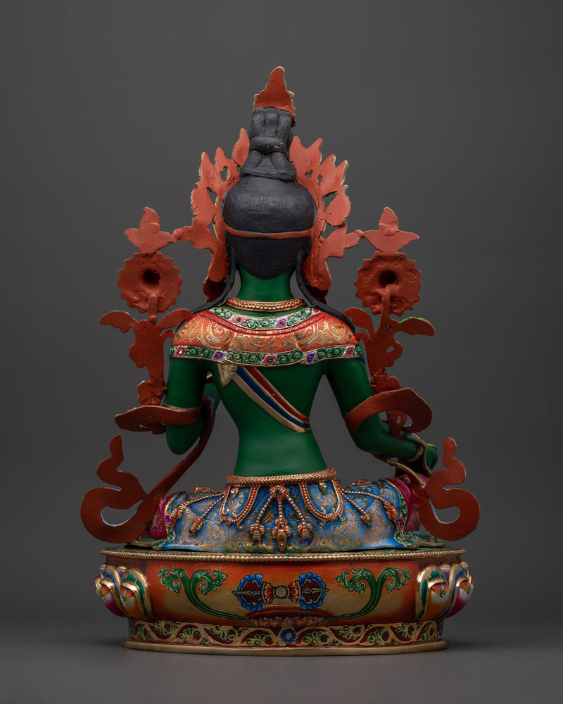 The Swift Liberator Green Tara Sculpture | The Compassionate Protector Tara