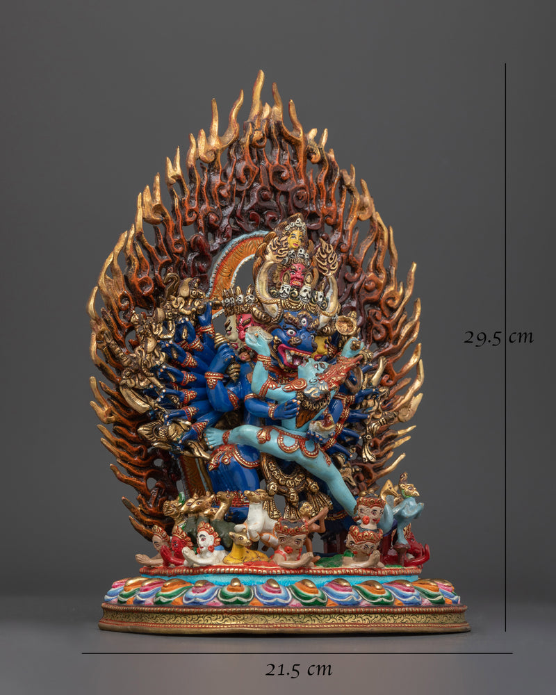 Yamantaka with Consort Statue