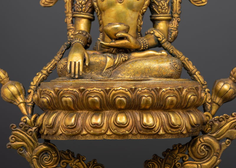 Serene Shakyamuni Buddha Statue | 29.9 Inches Enlightened Buddha