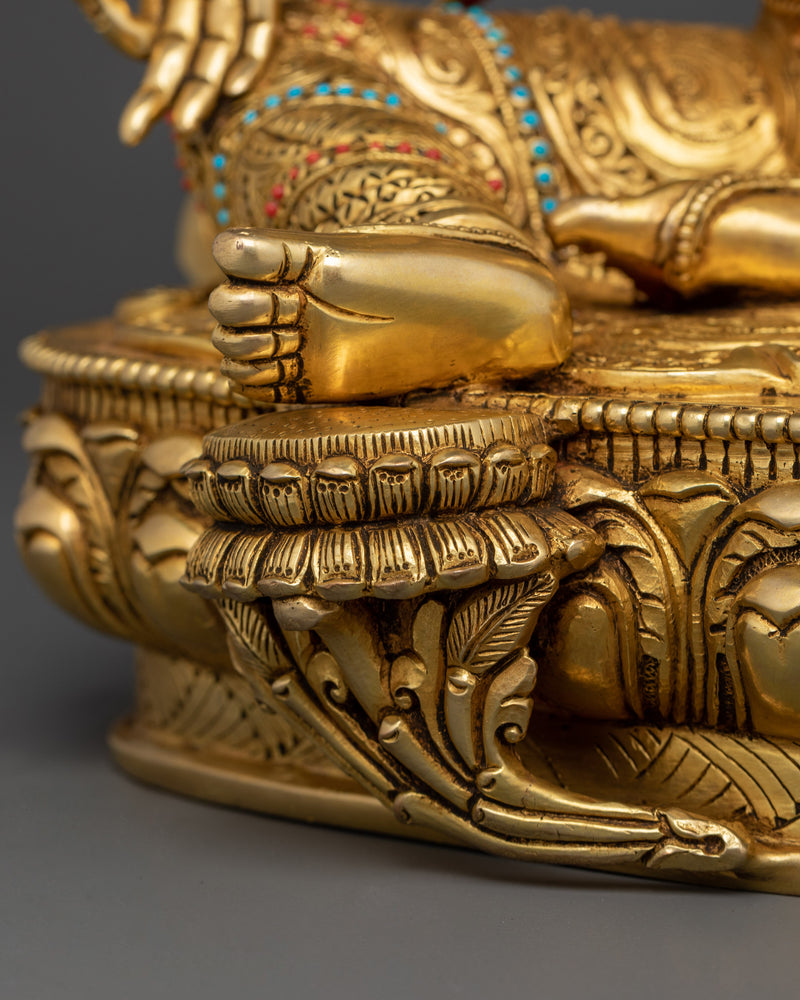 Love and Wisdom Green Tara | Compassionate Buddha Sculpture