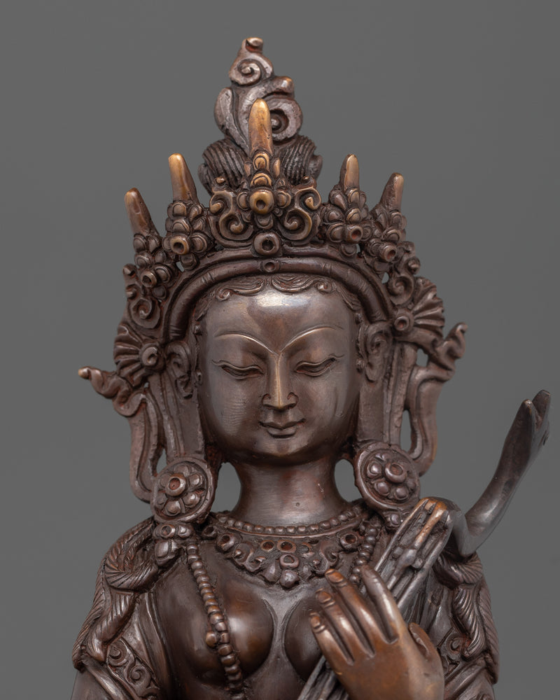 saraswati-with-oxidized-copper-body