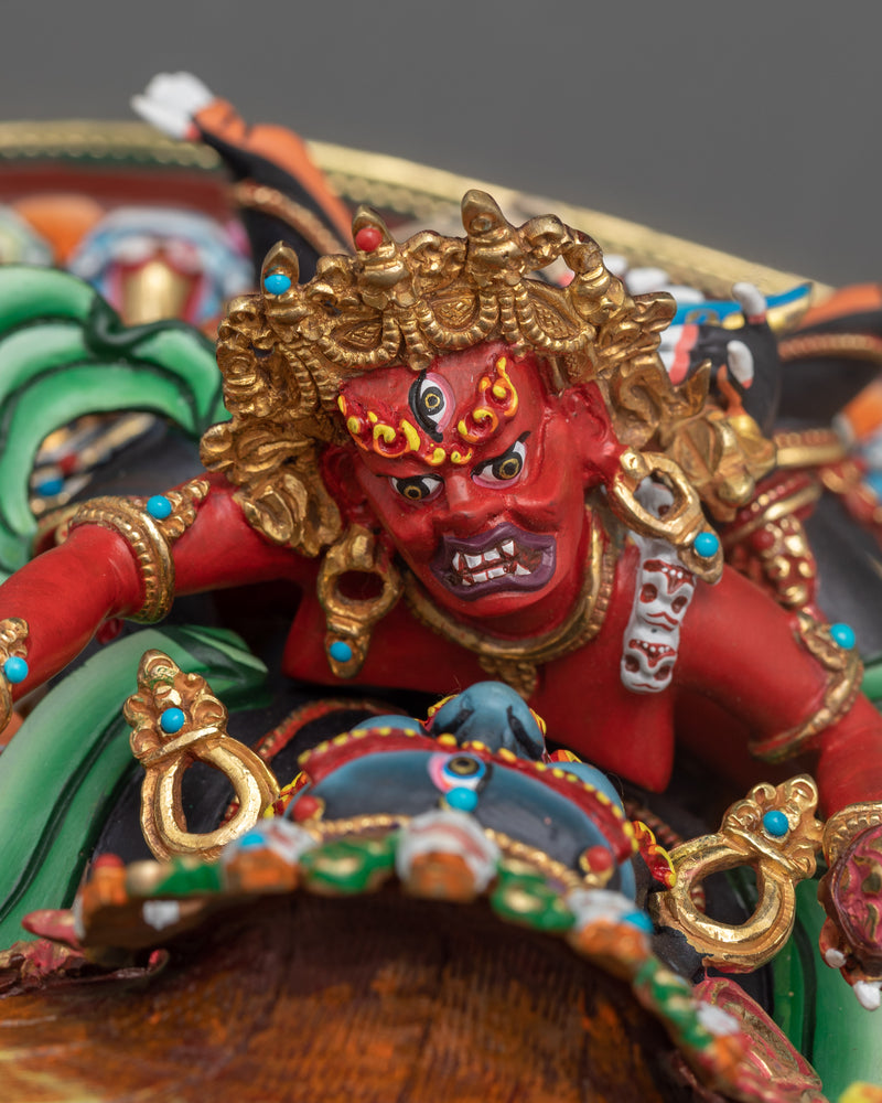 Four-Armed Mahakala Bodhisattva | Protector Deity Statue