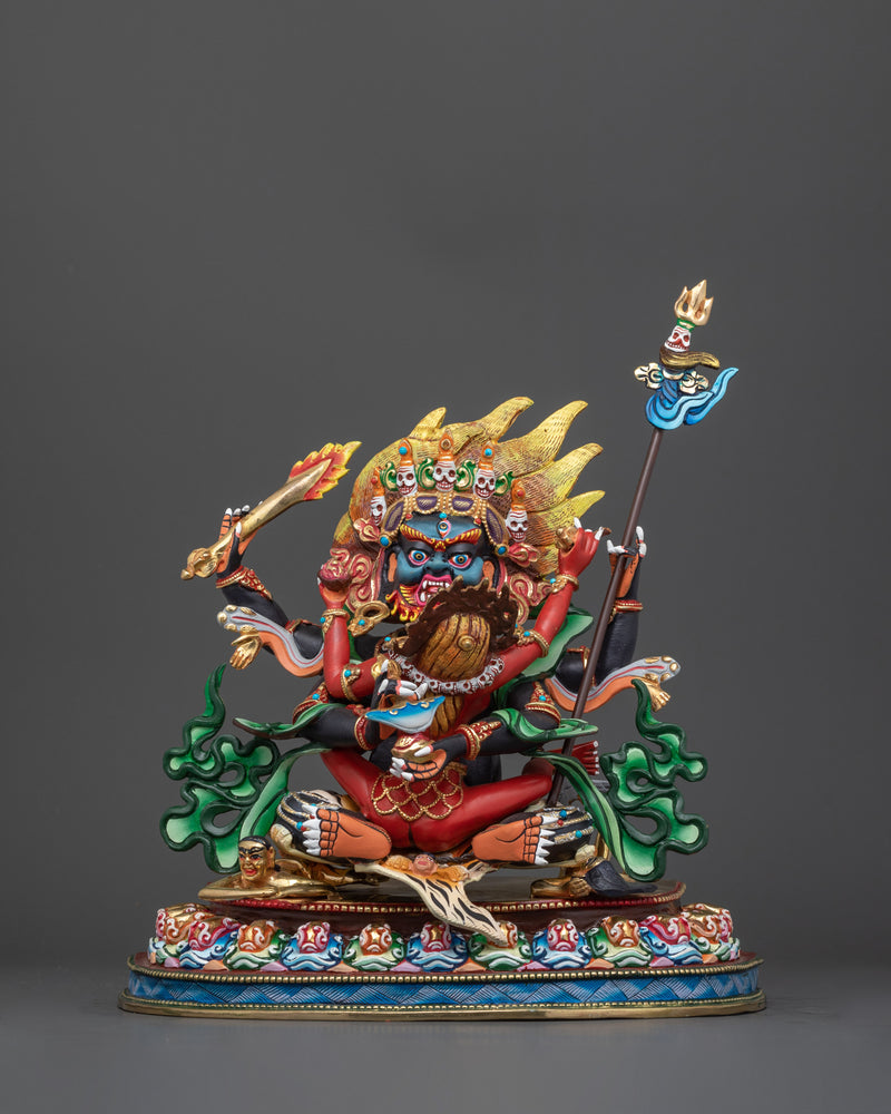 Four-Armed Mahakala Bodhisattva | Protector Deity Statue