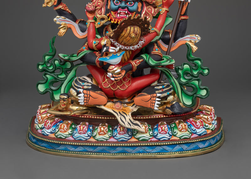 Four-Armed Mahakala Bodhisattva | Protector Deity Statue