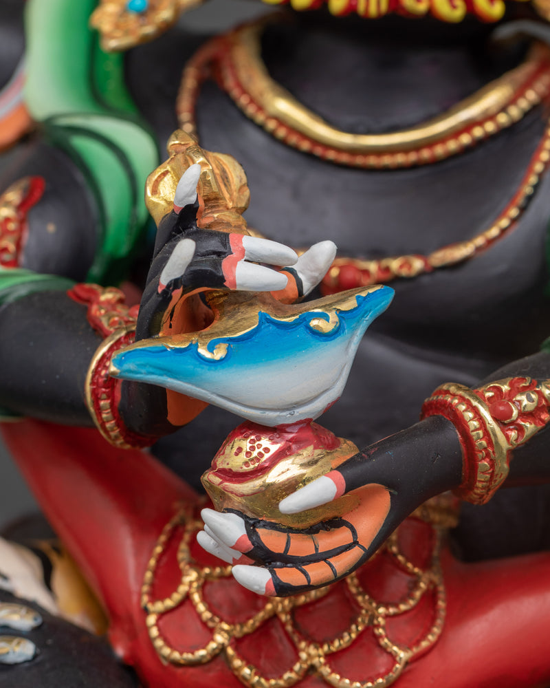 Four-Armed Mahakala Bodhisattva | Protector Deity Statue