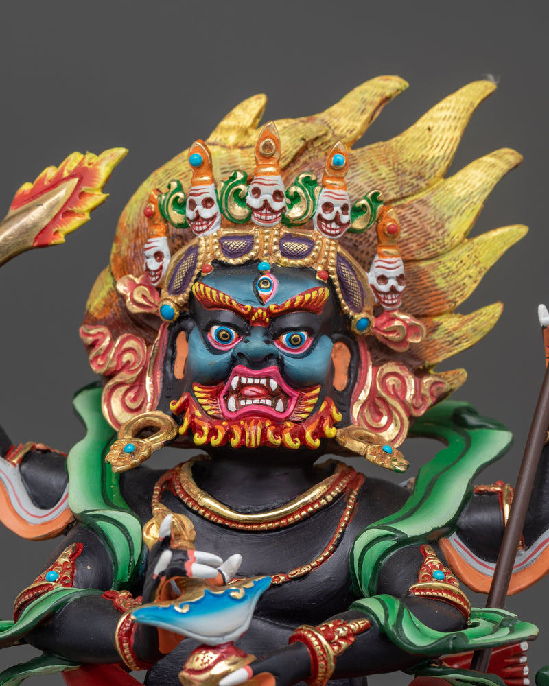 Four-Armed Mahakala Bodhisattva | Protector Deity Statue