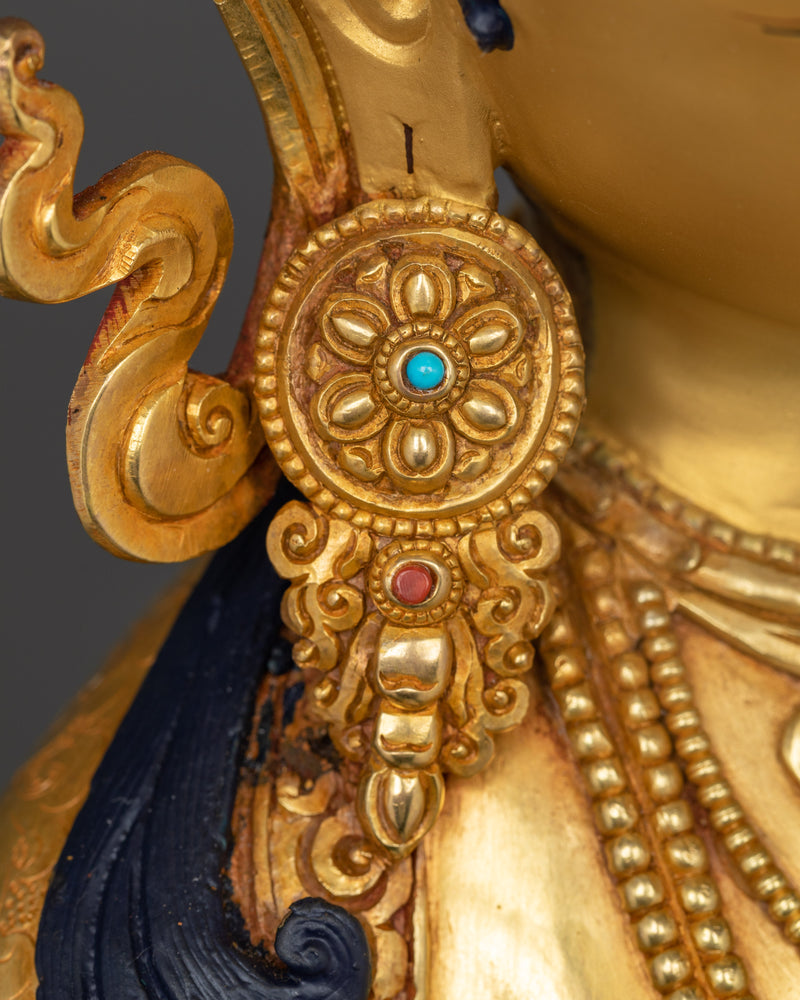 Handcrafted Green Tara Deity Statue | A Sacred Symbol of Compassion and Protection