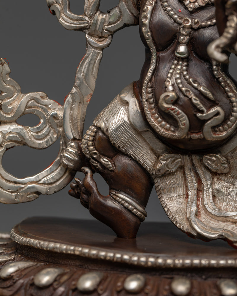 Asian-Made Oxidized Vajrapani Statue | A Sacred Symbol of Power and Protection