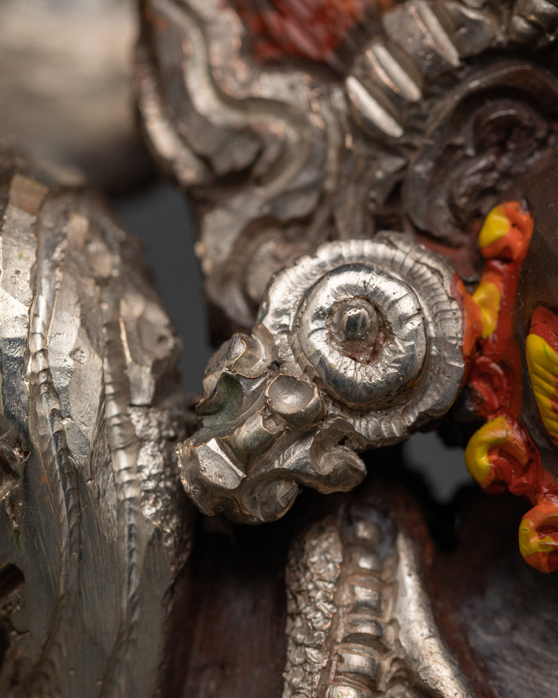 Asian-Made Oxidized Vajrapani Statue | A Sacred Symbol of Power and Protection