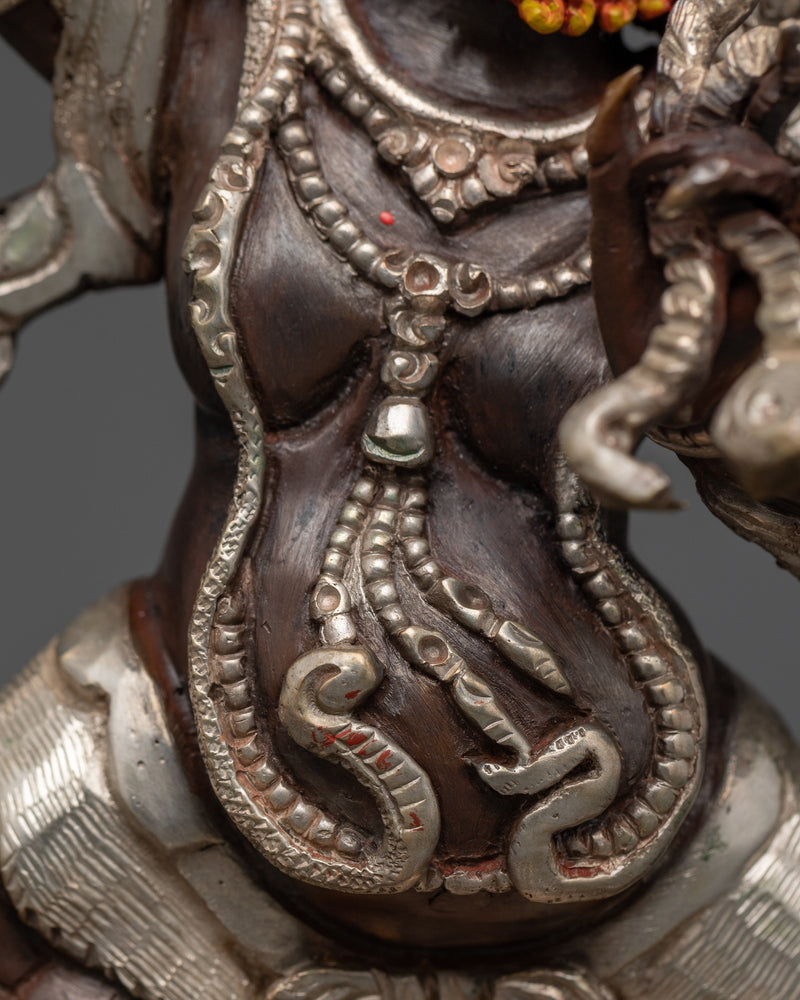 Asian-Made Oxidized Vajrapani Statue | A Sacred Symbol of Power and Protection