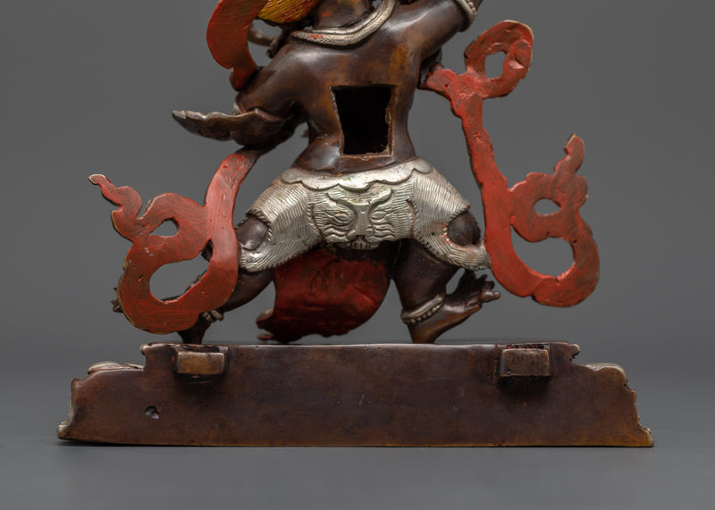 Asian-Made Oxidized Vajrapani Statue | A Sacred Symbol of Power and Protection