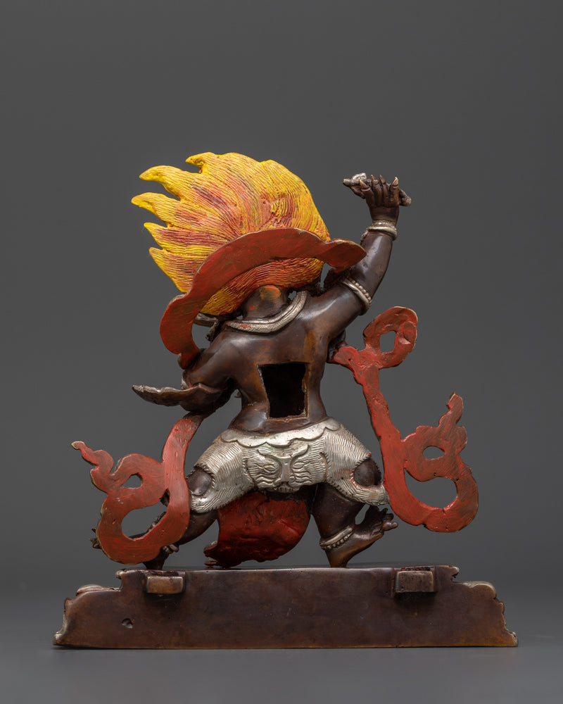 Asian-Made Oxidized Vajrapani Statue | A Sacred Symbol of Power and Protection