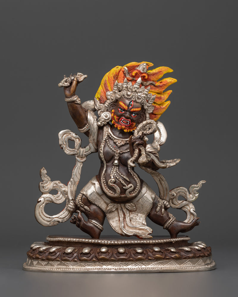 Asian-Made Oxidized Vajrapani Statue | A Sacred Symbol of Power and Protection