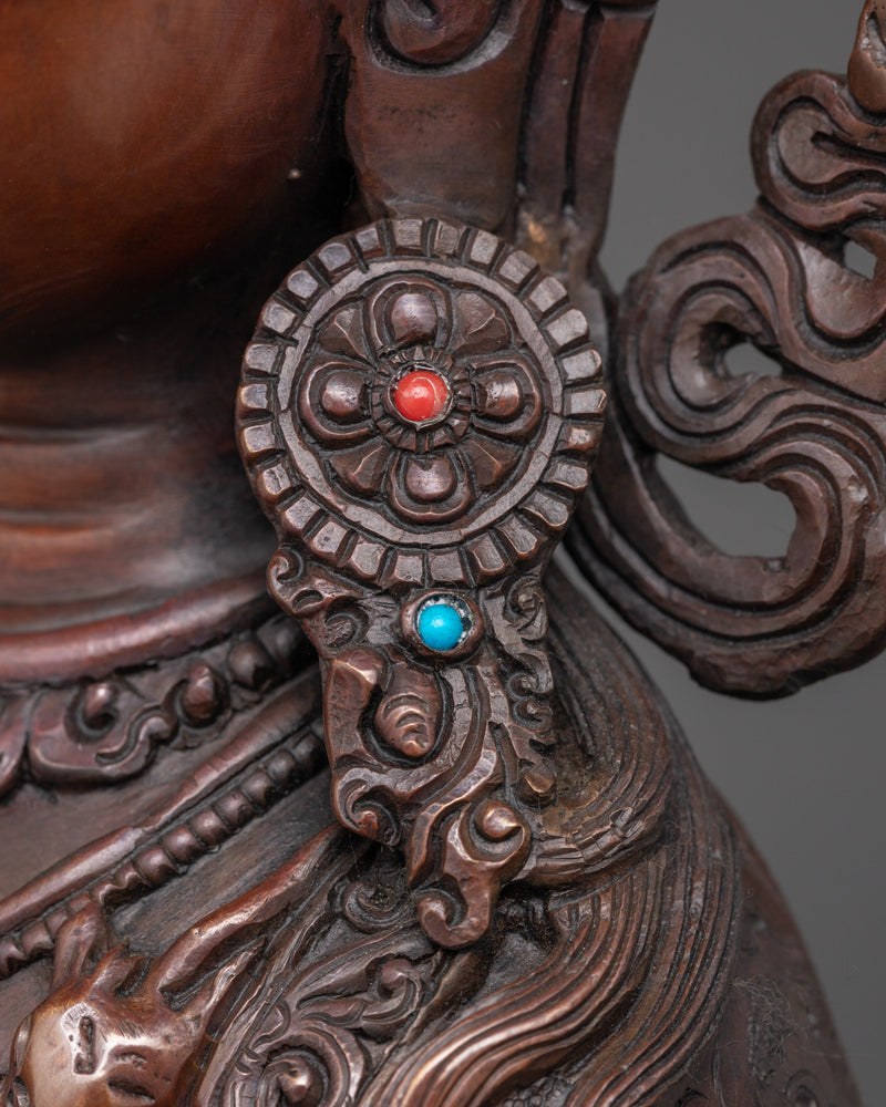 Chenrezig Buddhist Copper Statue | Compassionate Figure