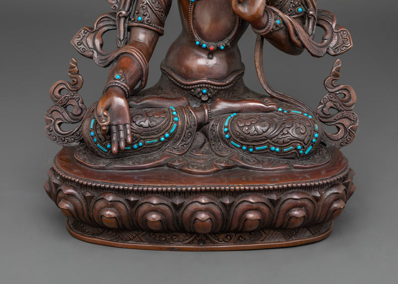 13.4-Inch White Tara Statue | Sympathetic Buddha