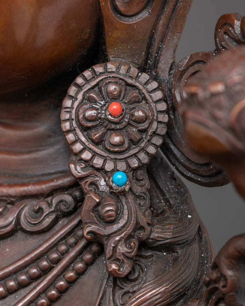 Mother Green Tara Buddha Statue | Oxidized Copper Artwork