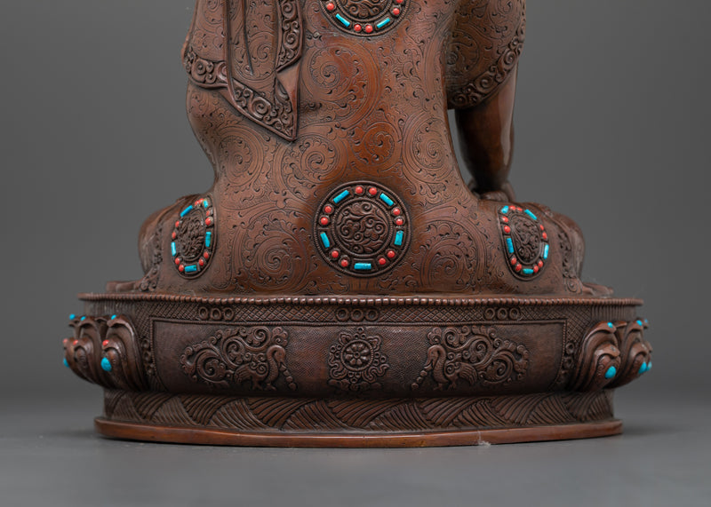 Oxidized Shakyamuni Buddha Sculpture | Dharma Teacher