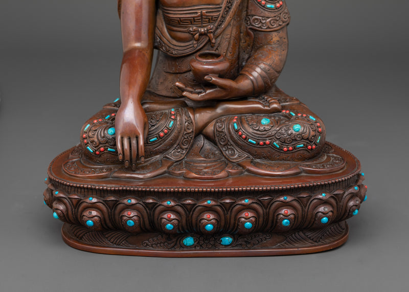 Oxidized Shakyamuni Buddha Sculpture | Dharma Teacher