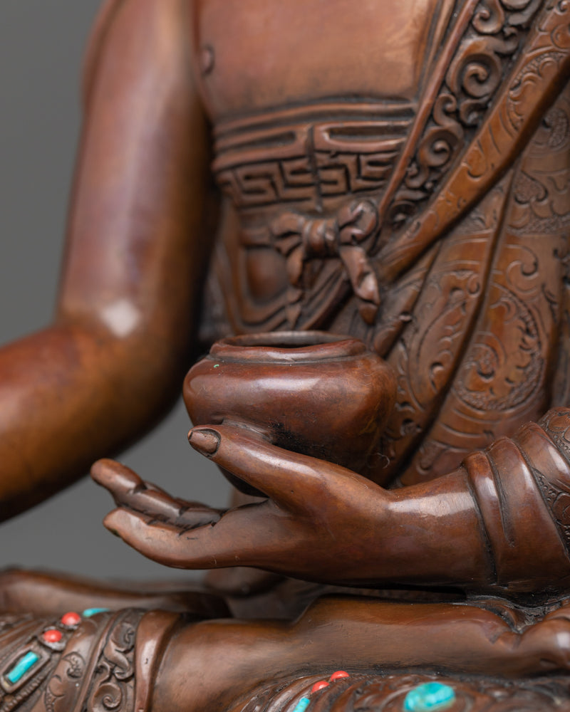 Oxidized Shakyamuni Buddha Sculpture | Dharma Teacher