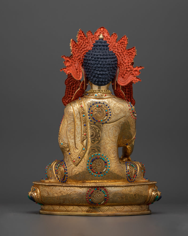 The Enlightened One with Regal Grace | Crown Shakyamuni Buddha Statue