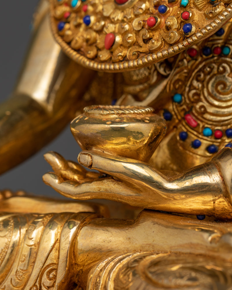 The Enlightened One with Regal Grace | Crown Shakyamuni Buddha Statue