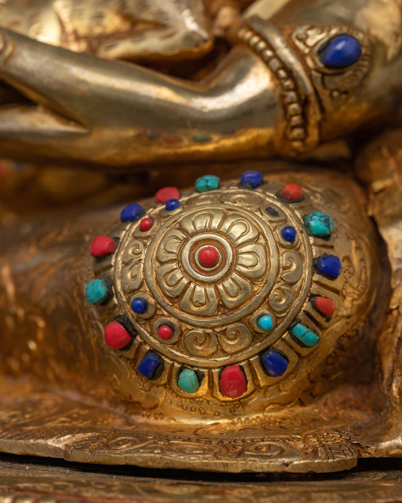 Handcrafted 24K Gold Gilded Dzambhala | A Symbol of Prosperity