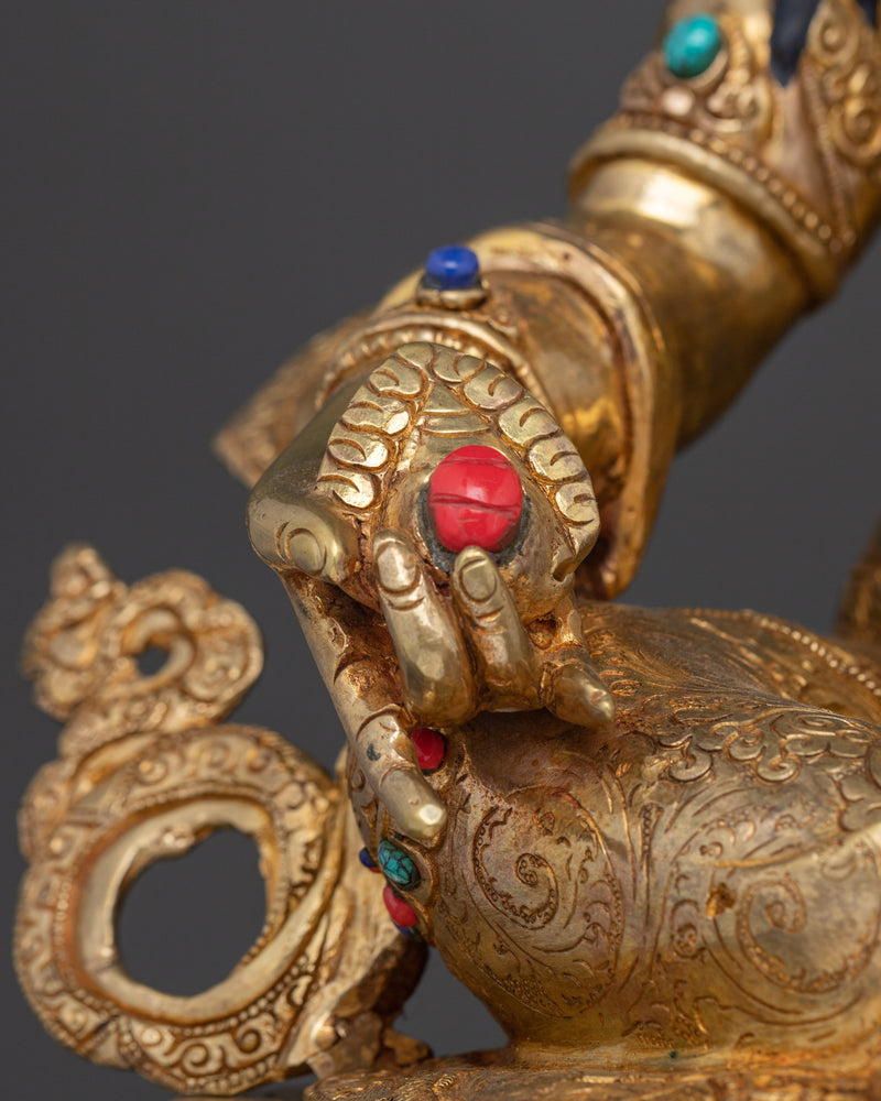 Handcrafted 24K Gold Gilded Dzambhala | A Symbol of Prosperity