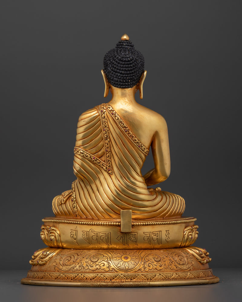 The Buddha of Infinite Light and Compassion | Amitabha Buddha Gilt Statue