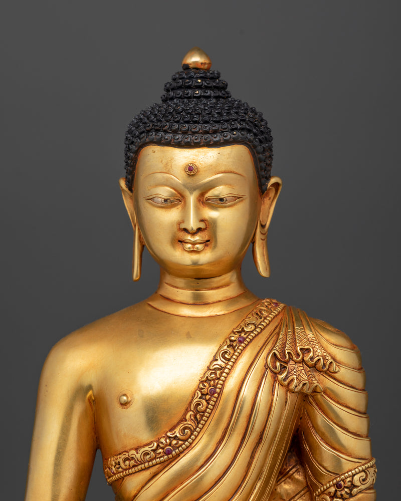 The Buddha of Infinite Light and Compassion | Amitabha Buddha Gilt Statue