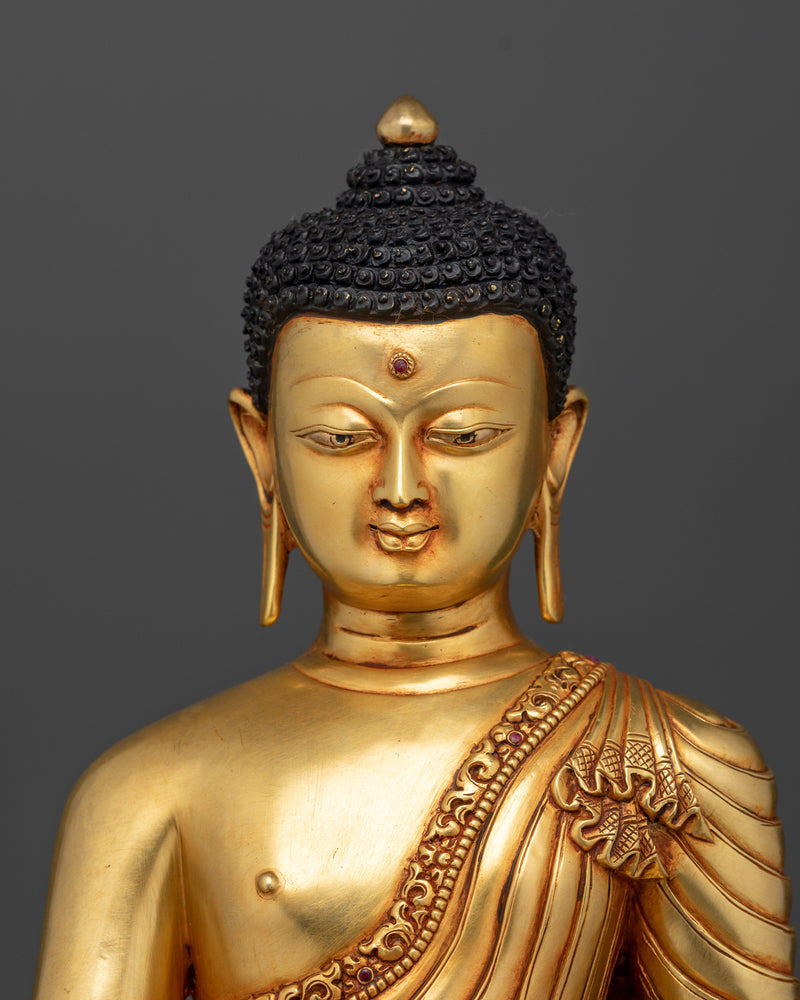 The Supreme Healer Bhaisajyaguru | Medicine Buddha Gold Gilded Statue