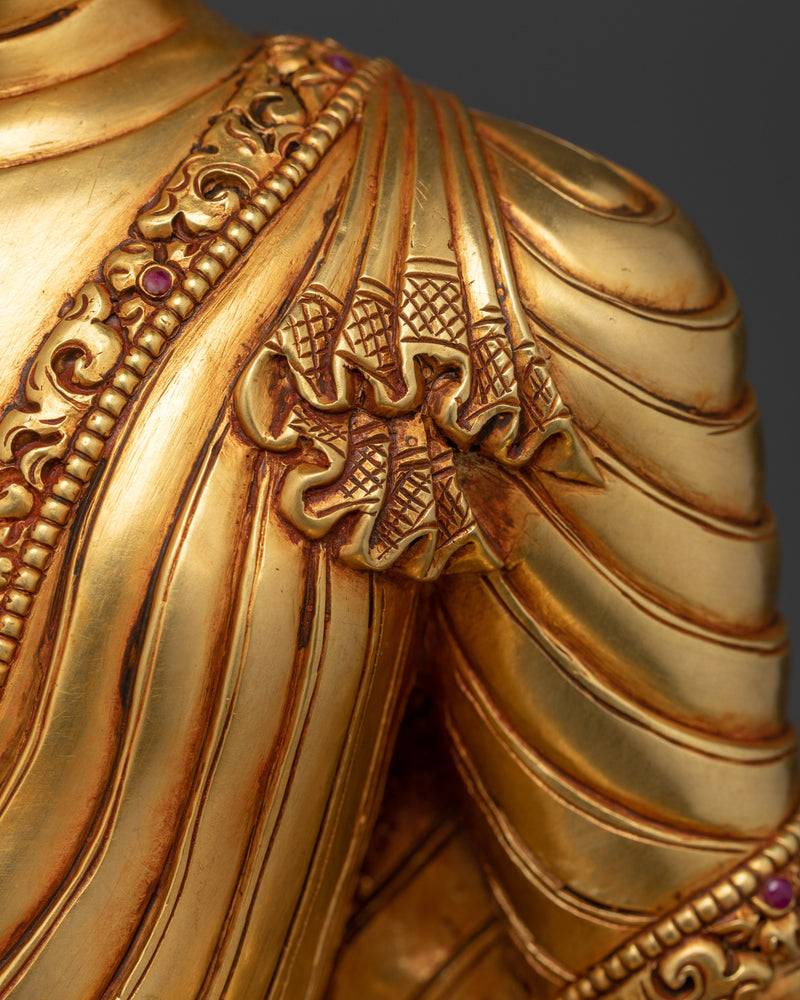 The Supreme Healer Bhaisajyaguru | Medicine Buddha Gold Gilded Statue