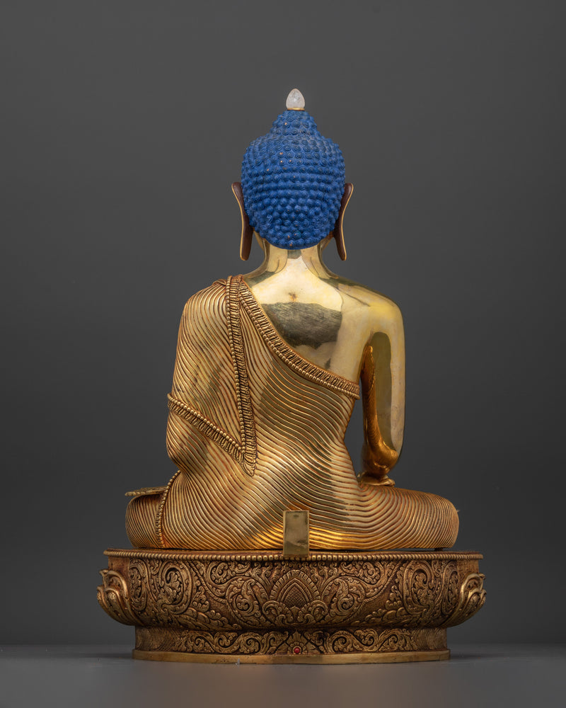 Eternal Source of Wisdom Shakyamuni Buddha | The Enlightened One Gilt Sculpture