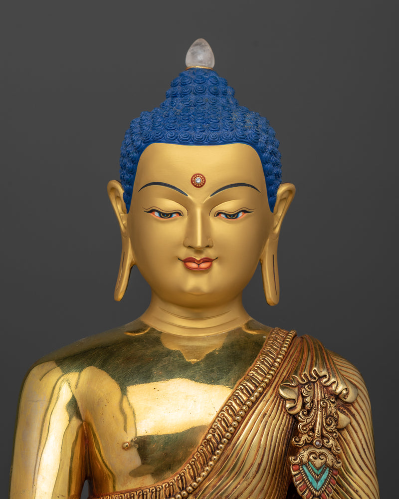 Eternal Source of Wisdom Shakyamuni Buddha | The Enlightened One Gilt Sculpture