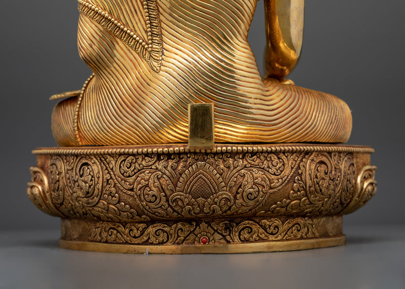 Eternal Source of Wisdom Shakyamuni Buddha | The Enlightened One Gilt Sculpture