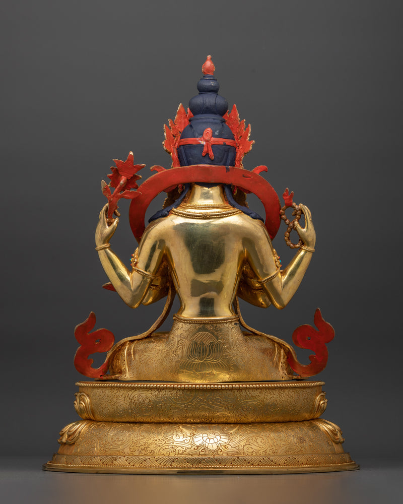 Infinite Compassion Bodhisattva Chenrezig | Nepalese Beautiful Sculptures