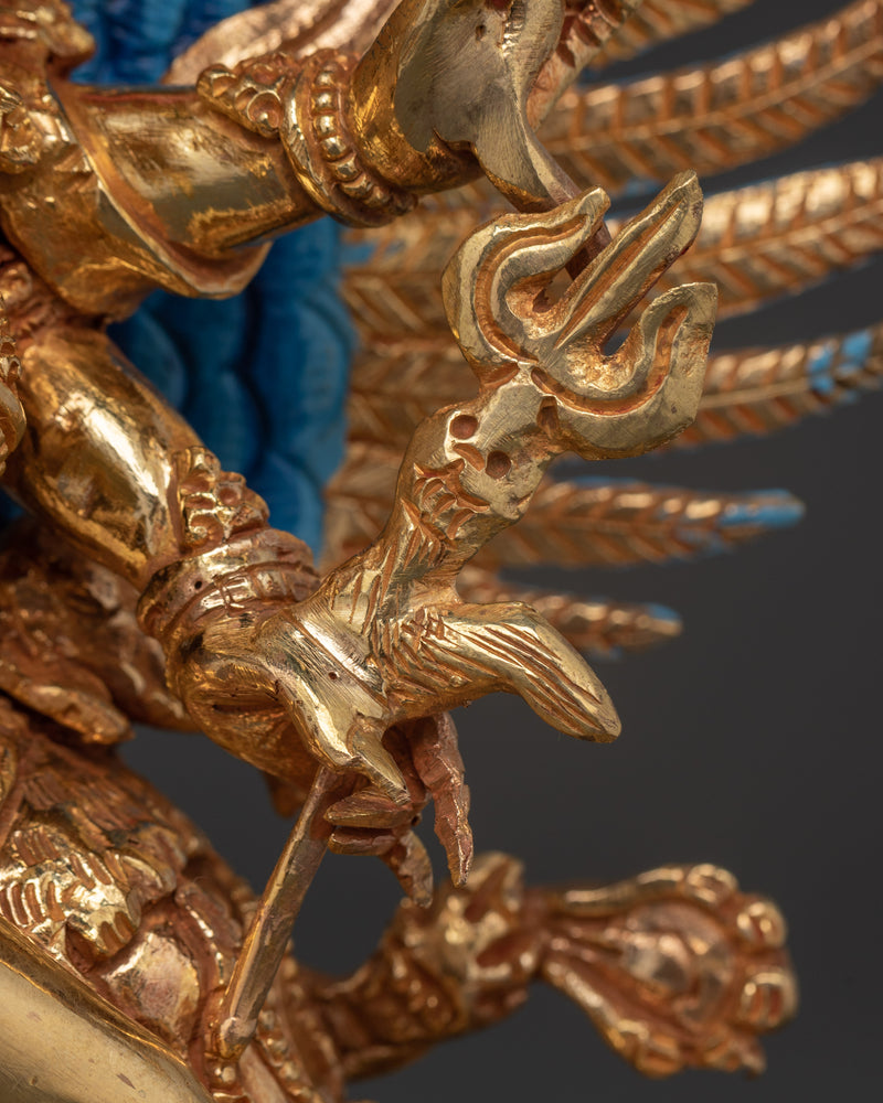 Vajrakilaya Wrathful Yidam Figurine | Destroyer of Obstacles and Ignorance