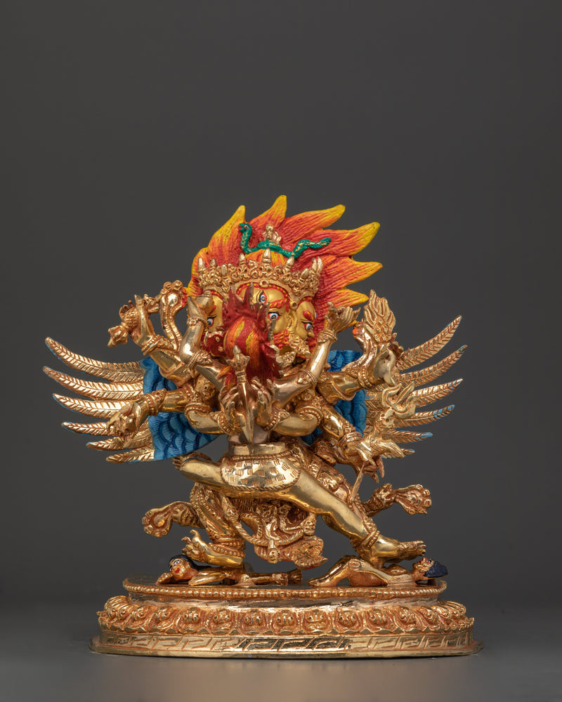 Vajrakilaya Wrathful Yidam Figurine | Destroyer of Obstacles and Ignorance