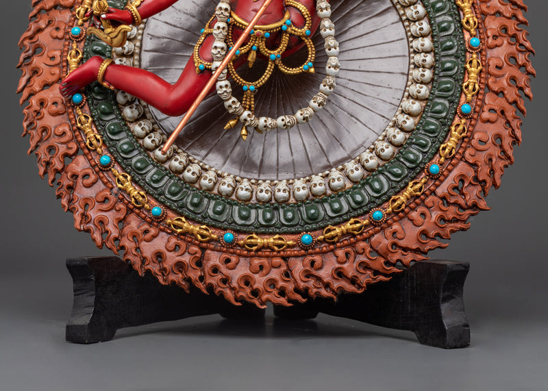 Flying Wrathful Vajrayogini Statue | Dakini symbol of Tantric wisdom