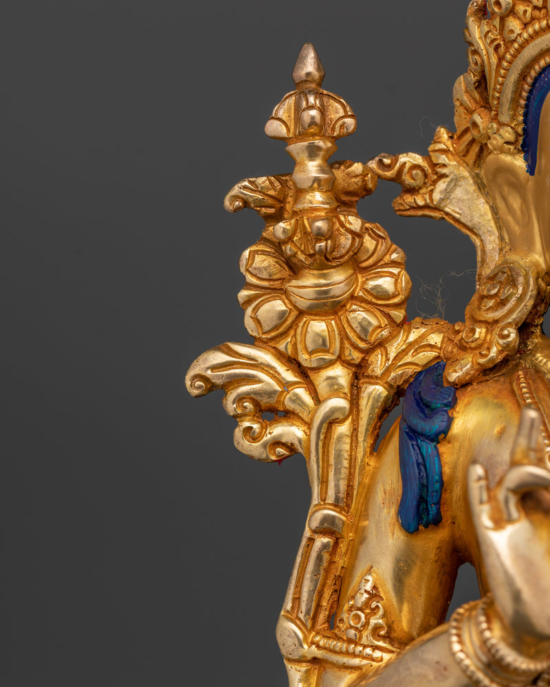 24K Gold Gilded Bodhisattva Dharma Decor | Symbol of Compassion and Enlightenment