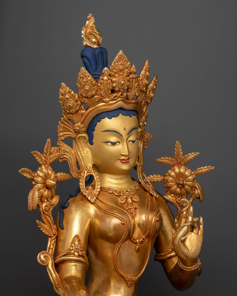 Mother Green Tara Devi Statue | The Goddess of Compassion and Protection