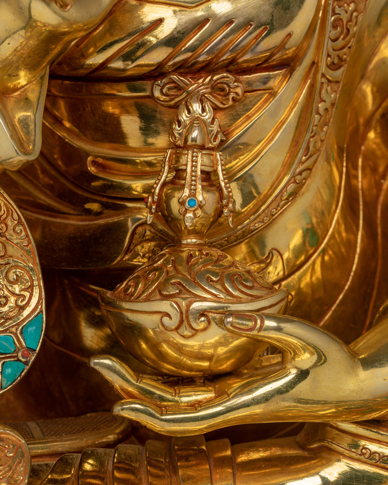 Semi-Wrathful Guru Rinpoche Figurine | Embodiment of Divine Power and Protection