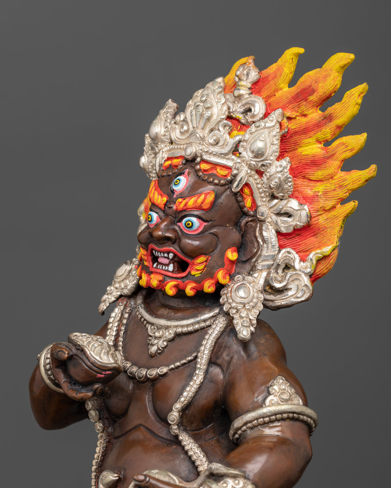 Black Dzambhala-God of Wealth and Prosperity | Buddhist Dharma Decor