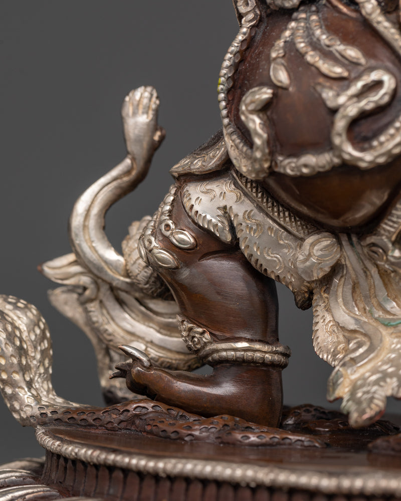 Wrathful Trakpo Sumtril Yidam Statue | Fierce Protector and Power