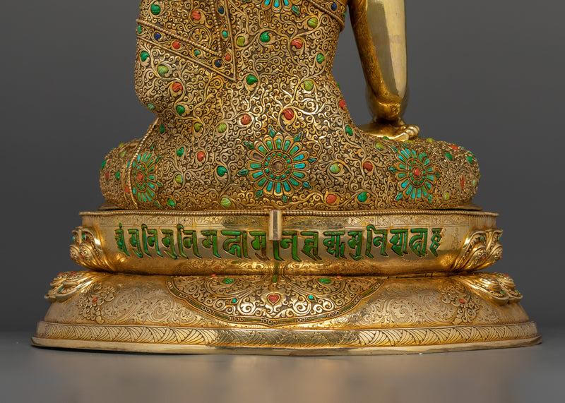 24K Gold Gilded Shakyamuni Buddha | The Majestic Embodiment of Enlightenment