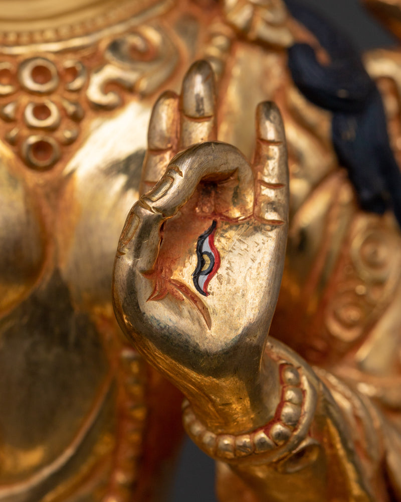 Anika White Tara Statue | Handcrafted Buddhist Copper Art