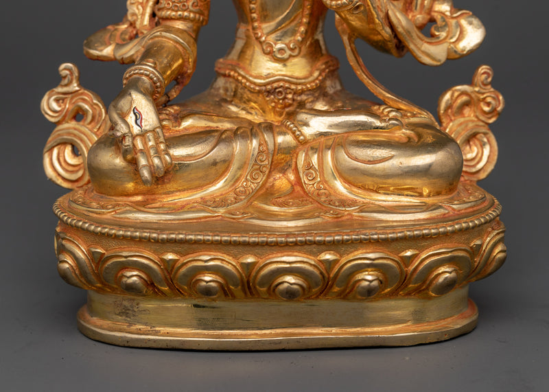 Anika White Tara Statue | Handcrafted Buddhist Copper Art