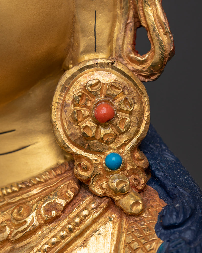 Green Tara Swift Liberator | Handcrafted Gold Gilded Sculpture