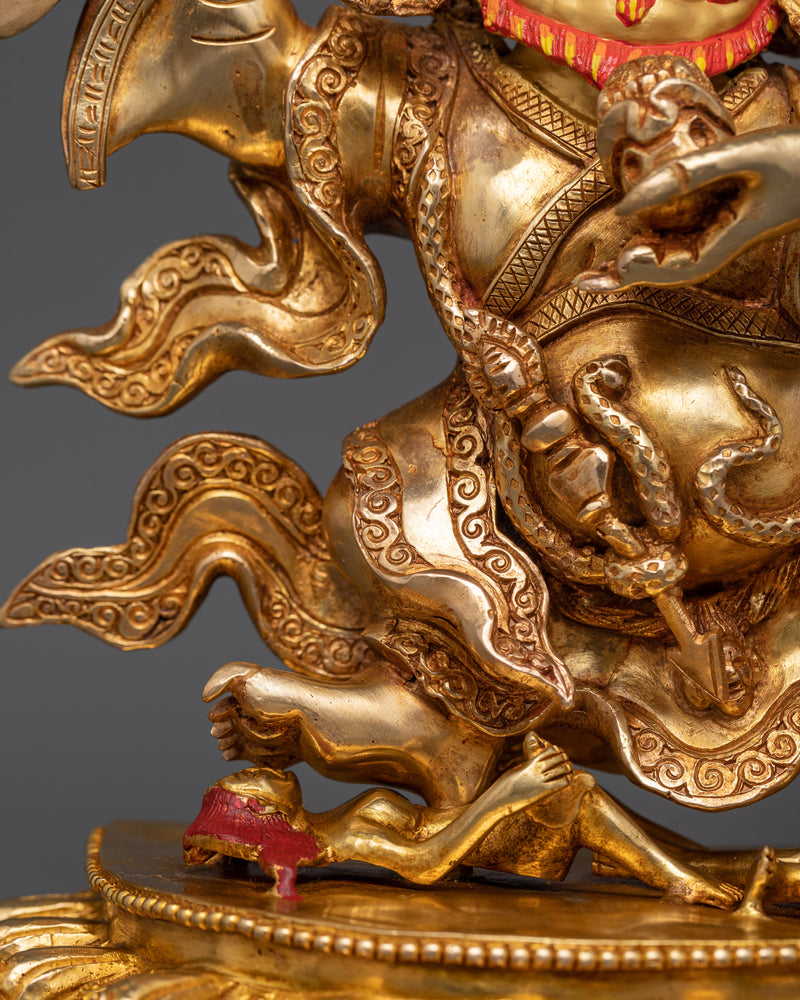 Bernakchen Mahakala Statue | Handcrafted Wrathful Deity