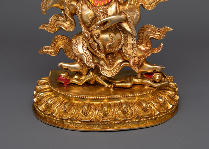 Bernakchen Mahakala Statue | Handcrafted Wrathful Deity