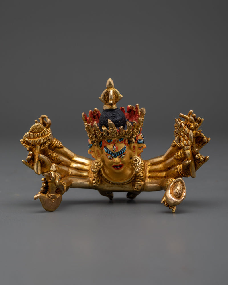 Heruka Chakrasambhara Yidam | Handcrafted Gold Gilded Sculpture